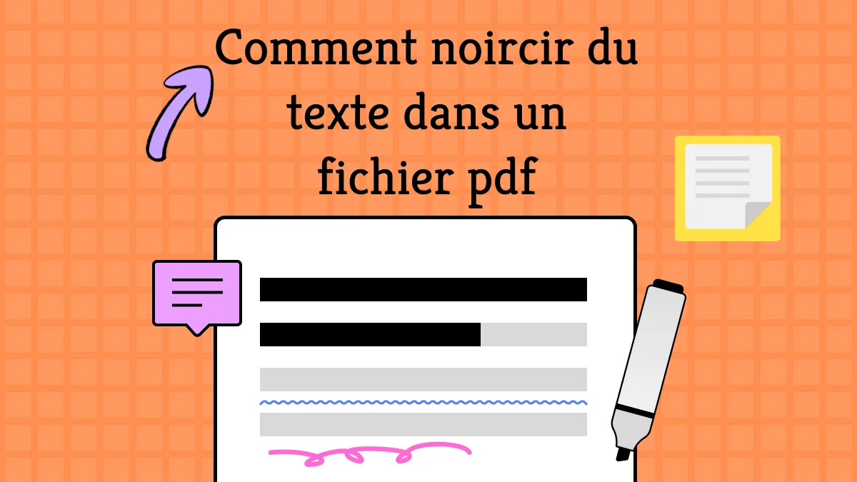 Comment noircir du texte dans un PDF