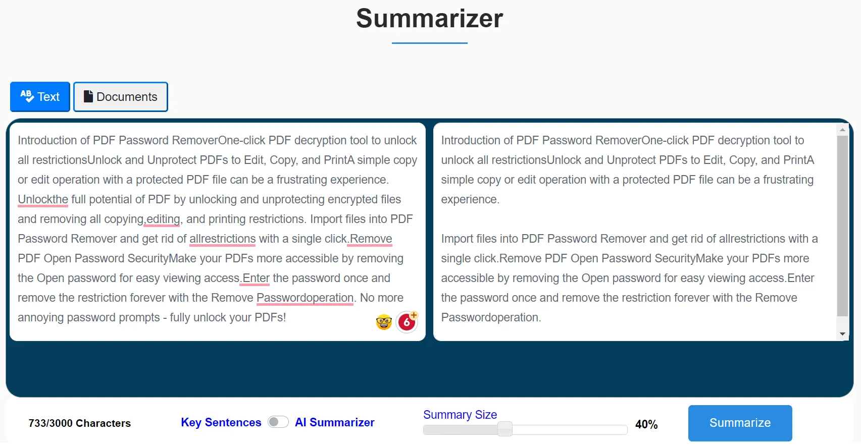 intellippt online ai pdf summarizer