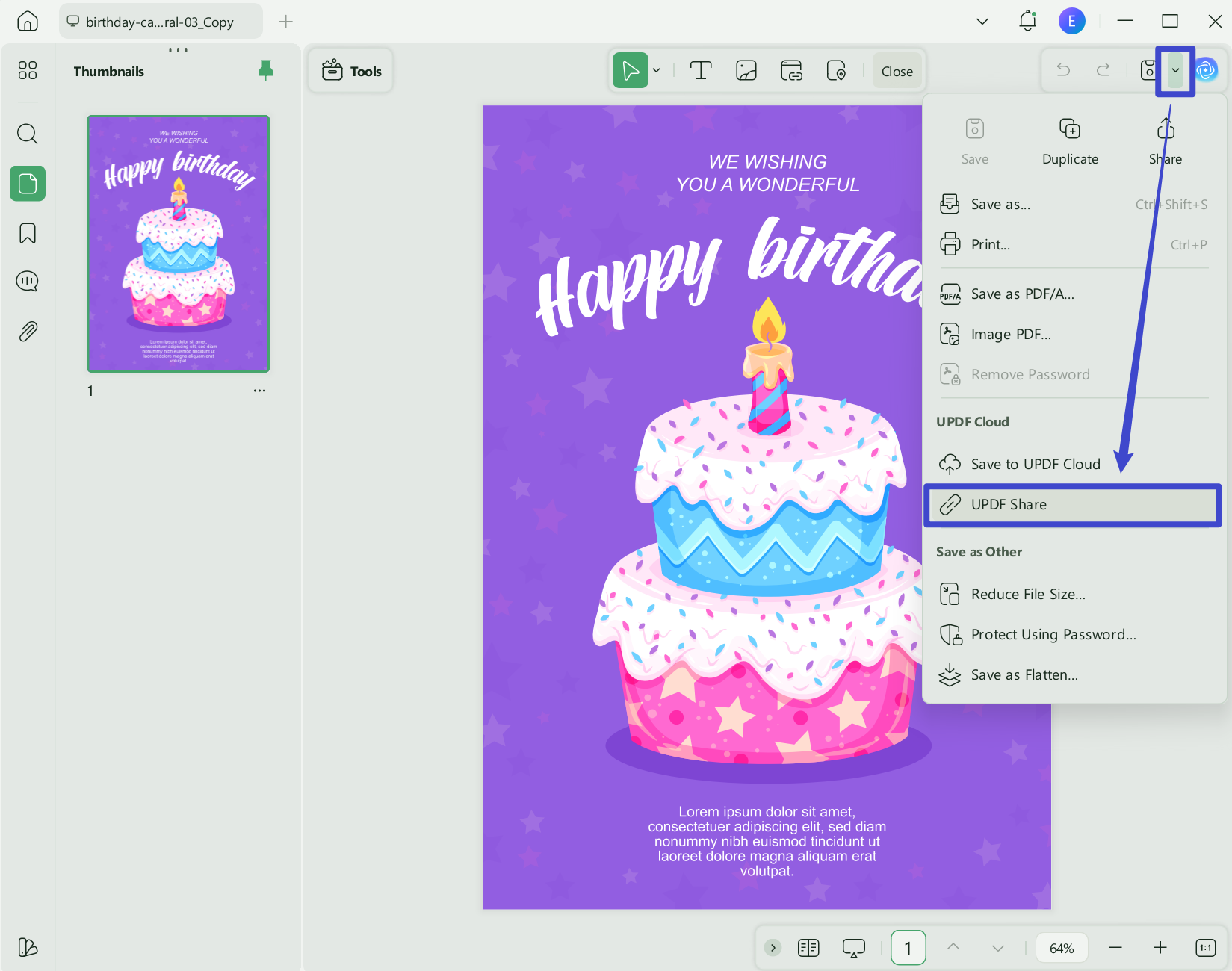 share pdf