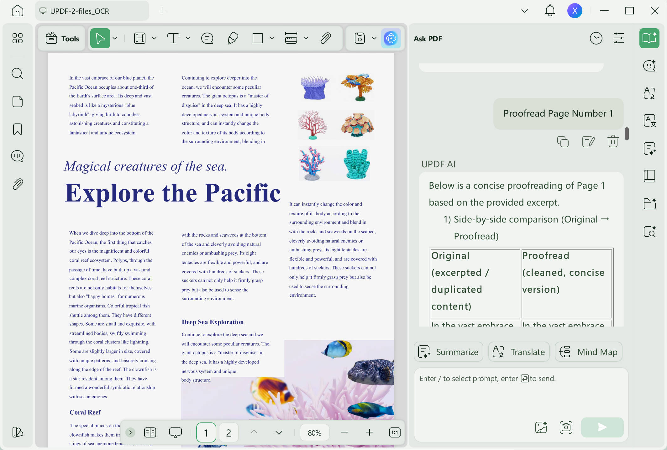 proofread pdf page