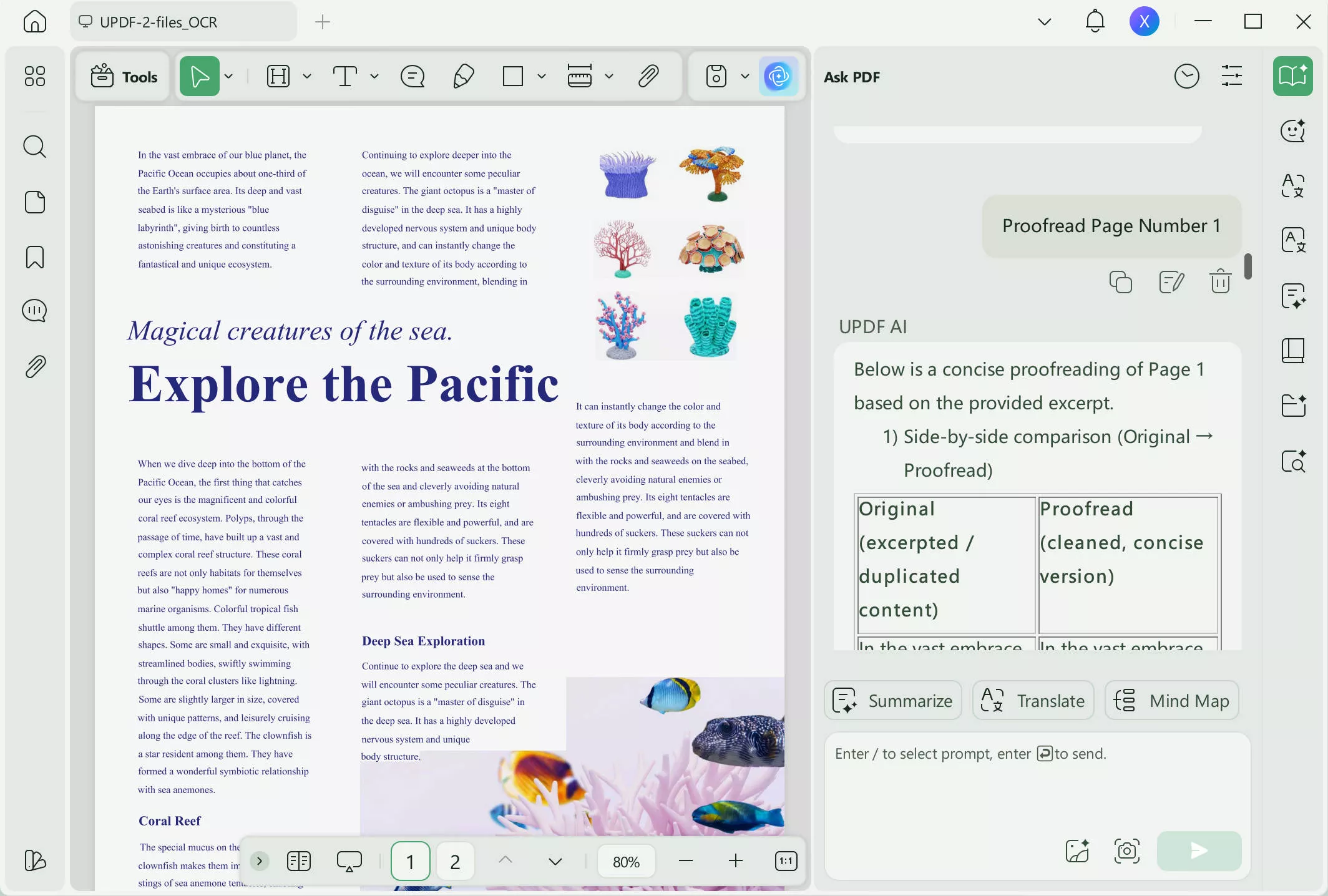 proofread pdf page