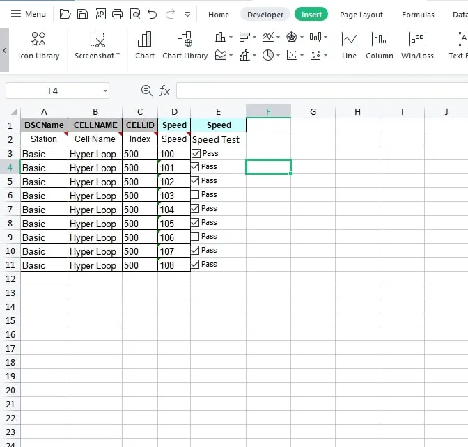 Put a checkbox in excel via wps