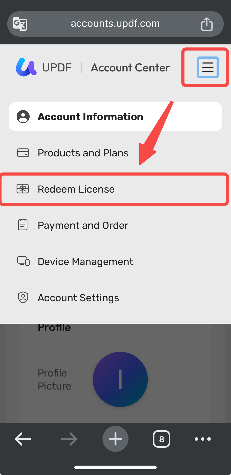 resgatar licença