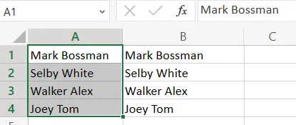 How to Remove a Space Before Text in Excel with TRIM?