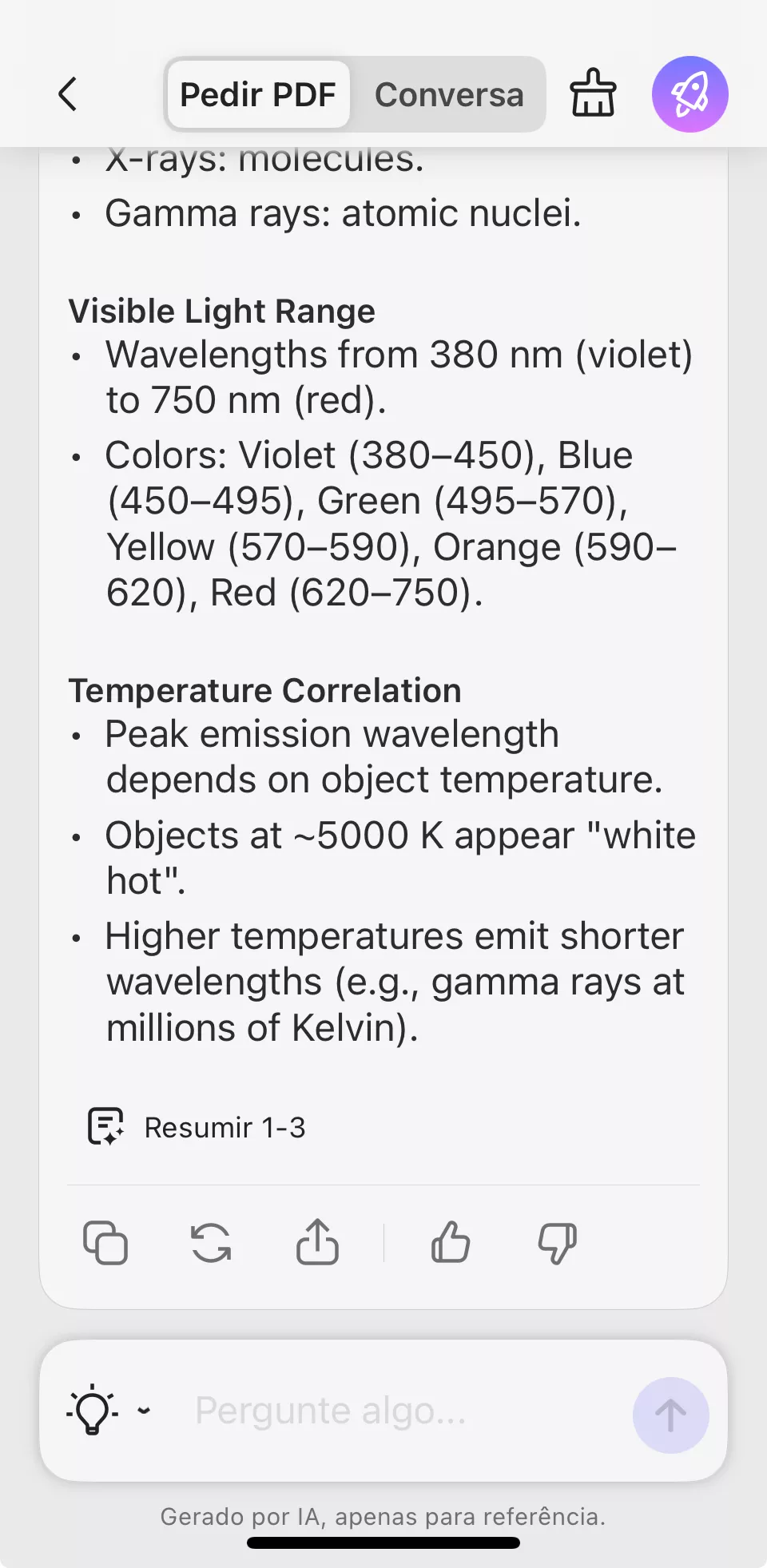 resumir páginas com updf ai