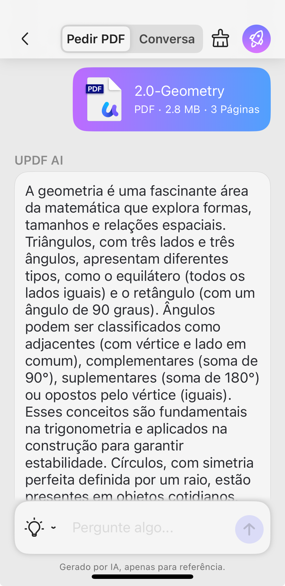 resumir pdfs com updf ai