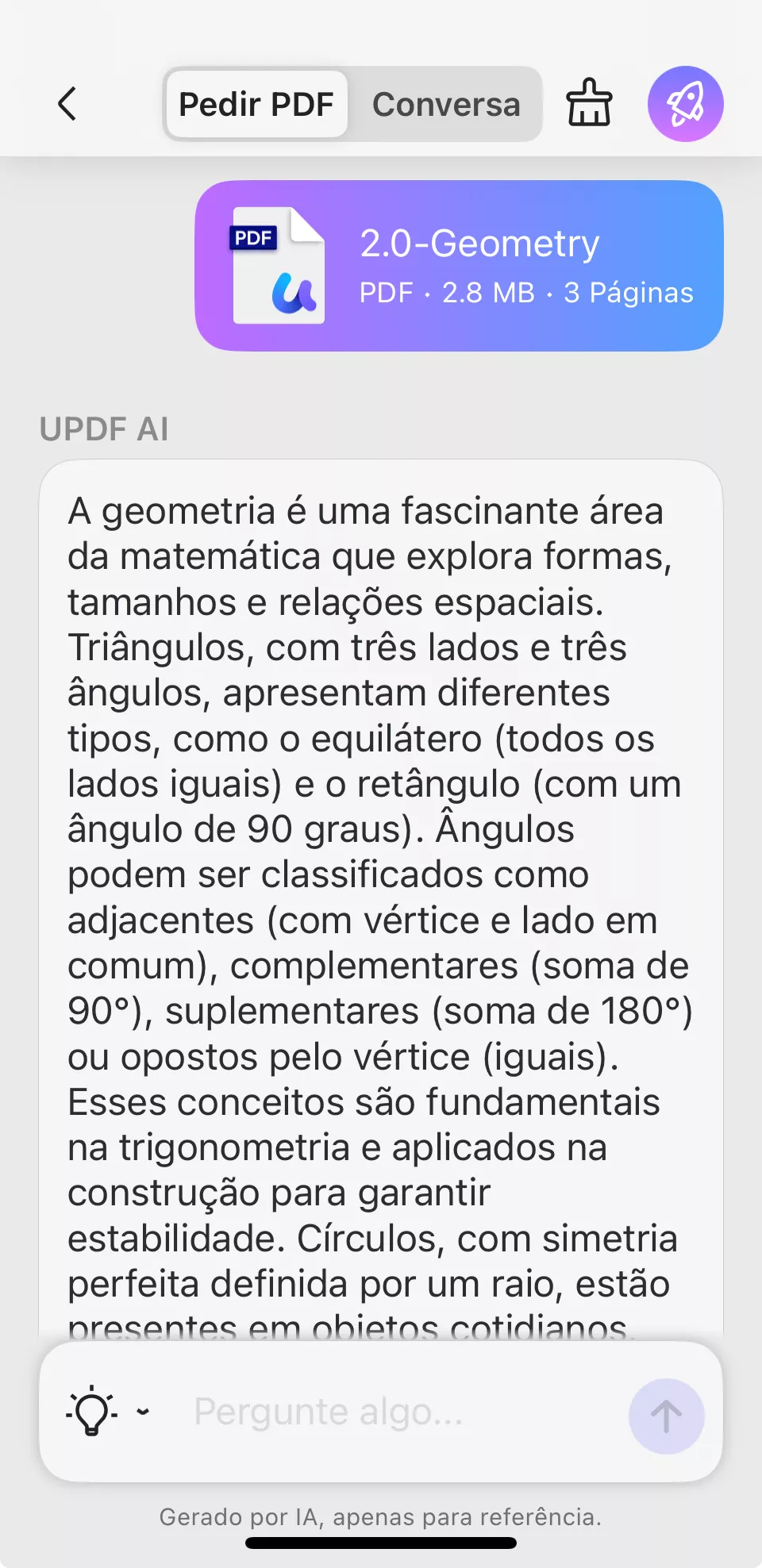 resumir pdfs com updf ai