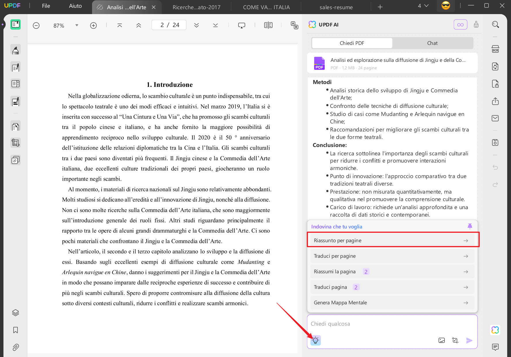 Riassumere PDF per pagina su Windows