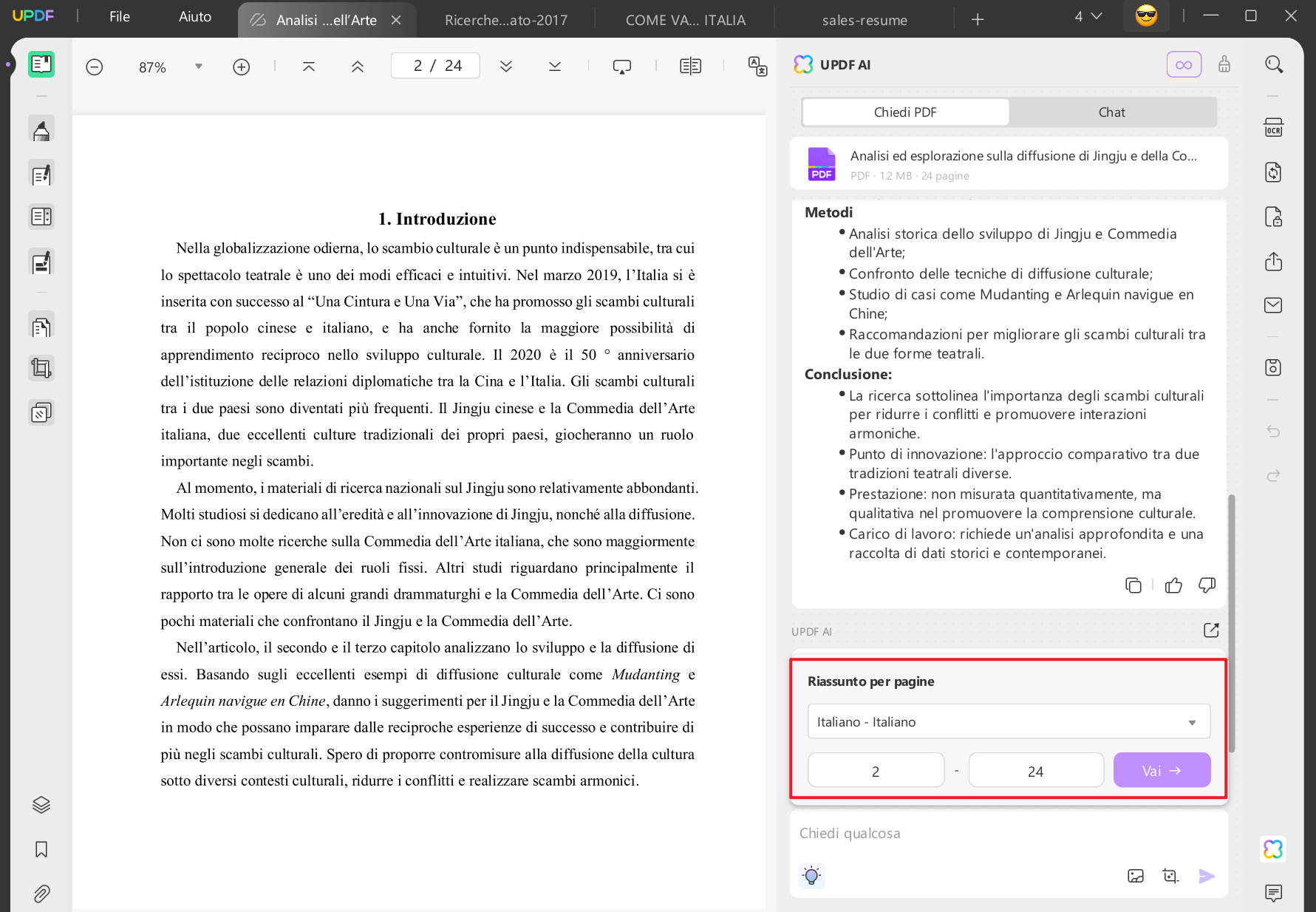 Riassumere PDF per pagina su Windows