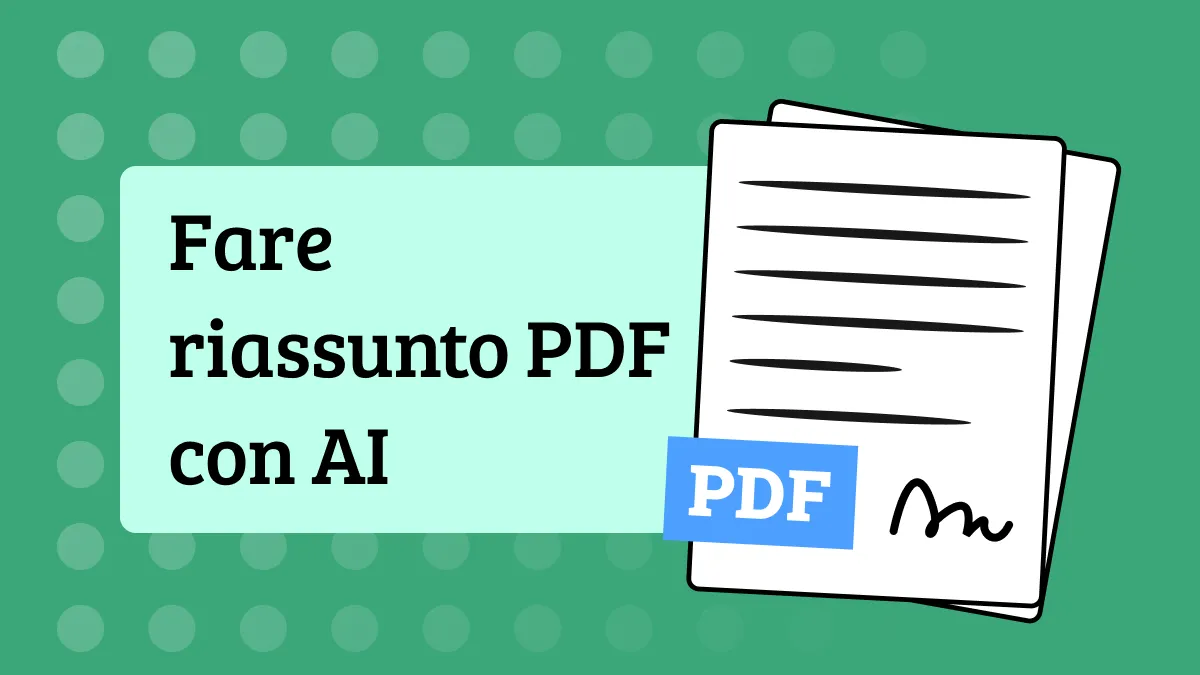 Riassumere testo di PDF con l'intelligenza artificiale