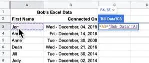 comparar dos tablas en excel