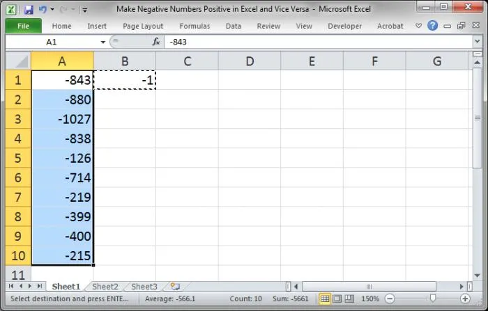 how-to-change-negative-numbers-to-positive-in-excel-4-ways