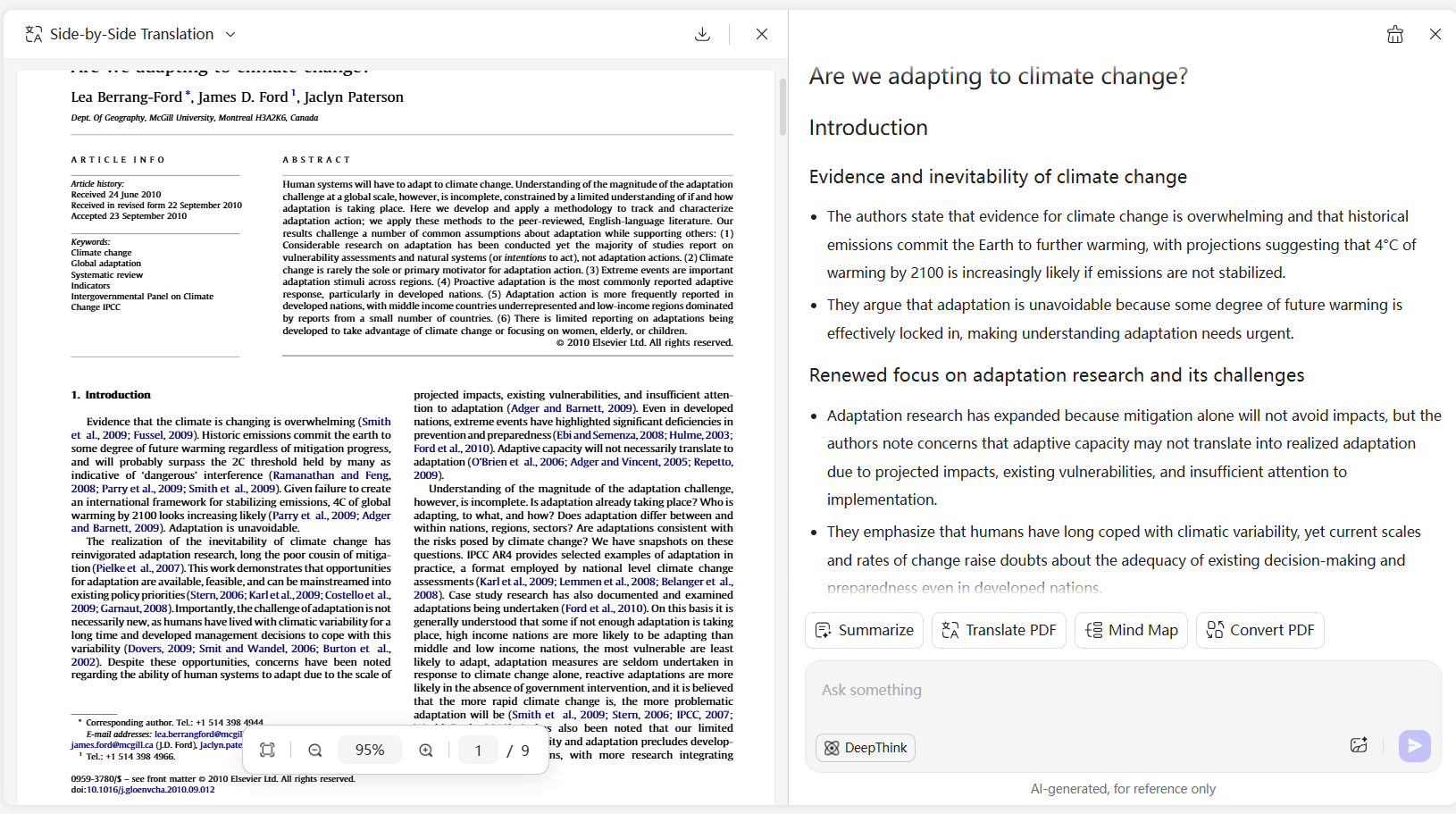 summaries generated research and standard pdf