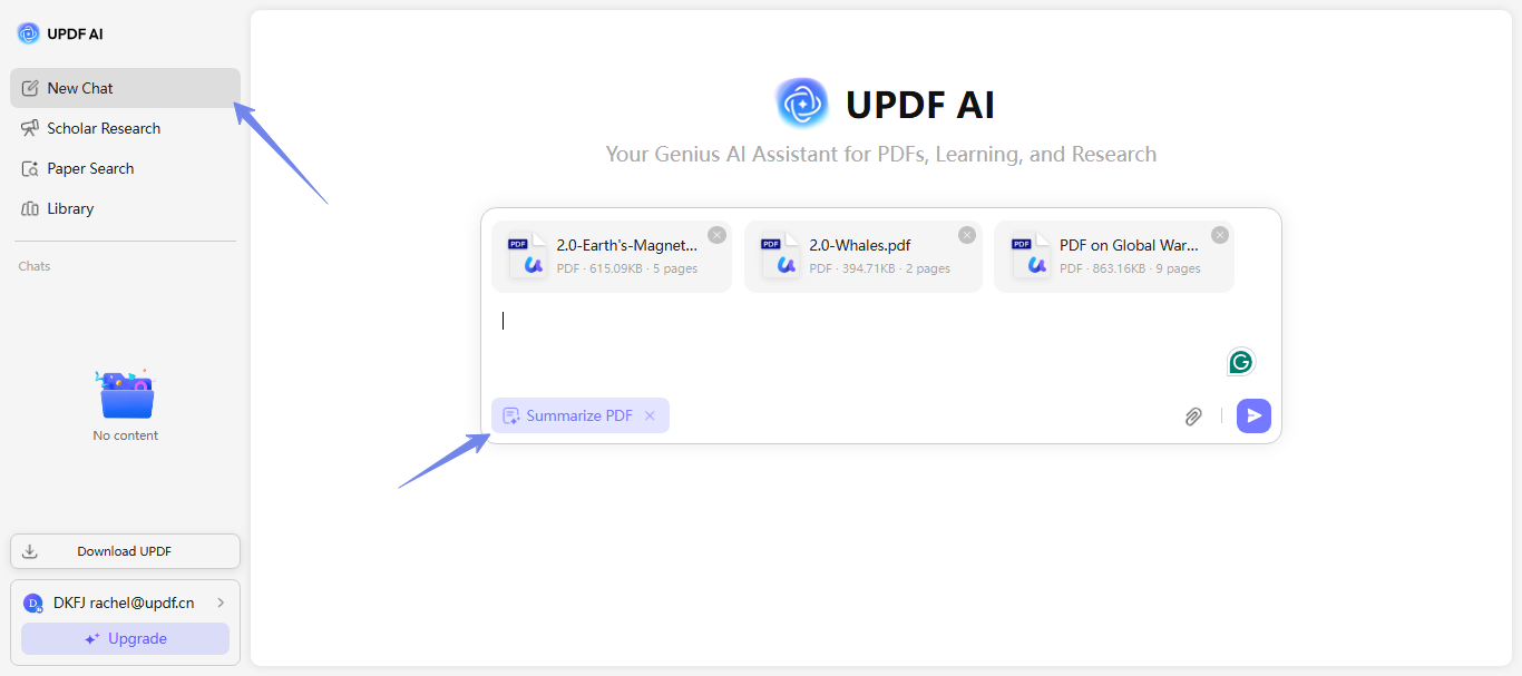 upload multiple pdfs