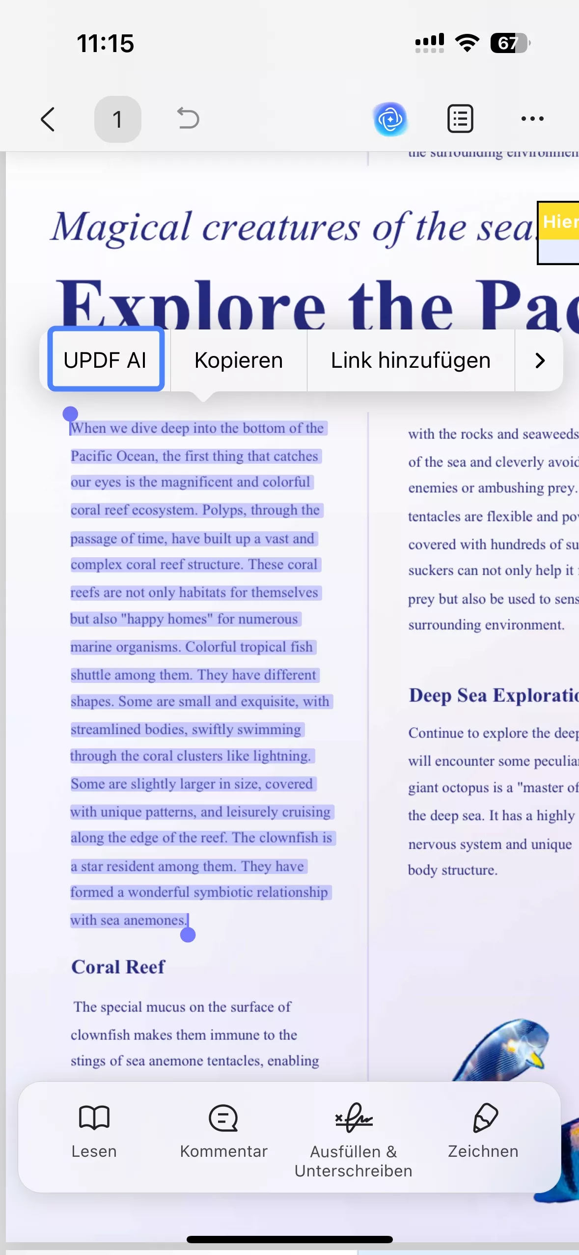 Zum Zusammenfassen auswählen