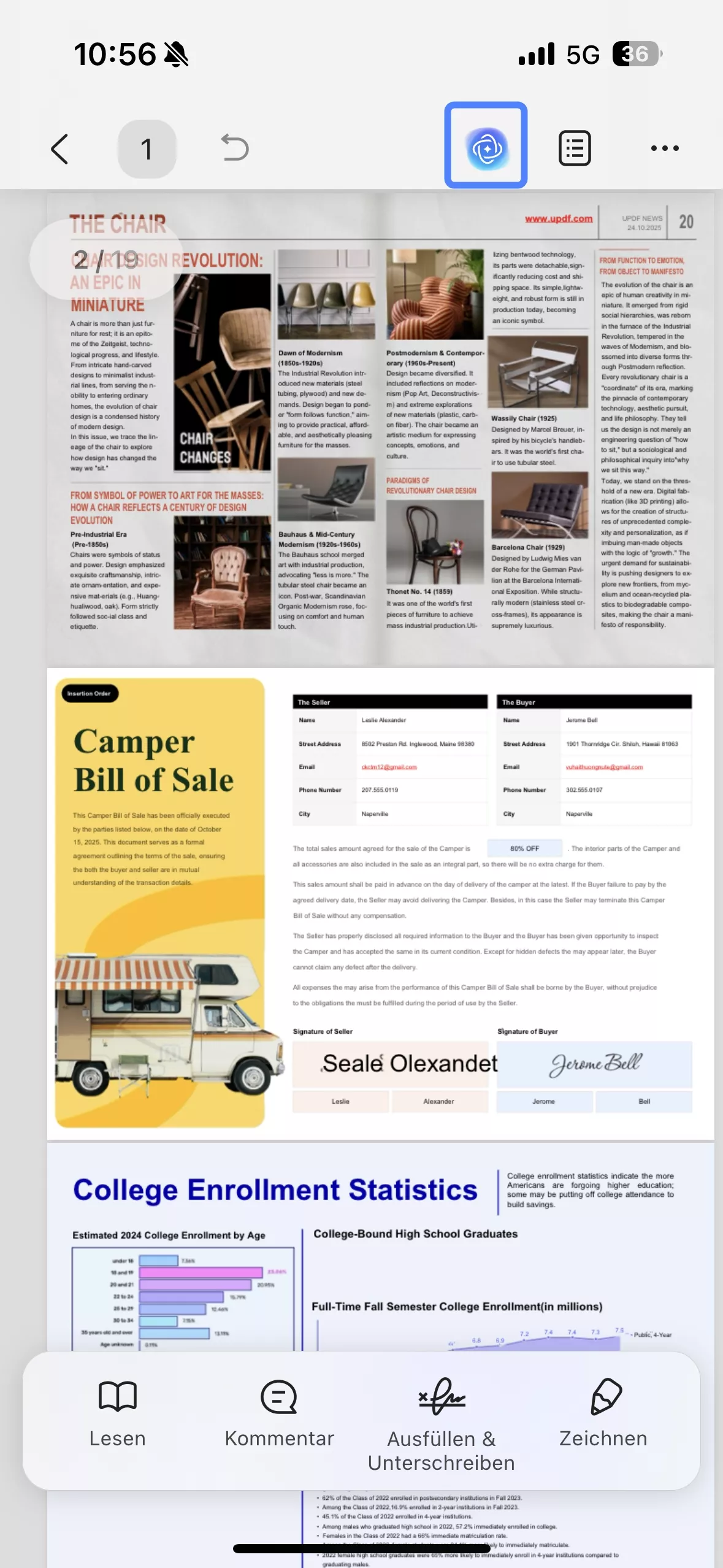 mit UPDF AI zusammenfassen