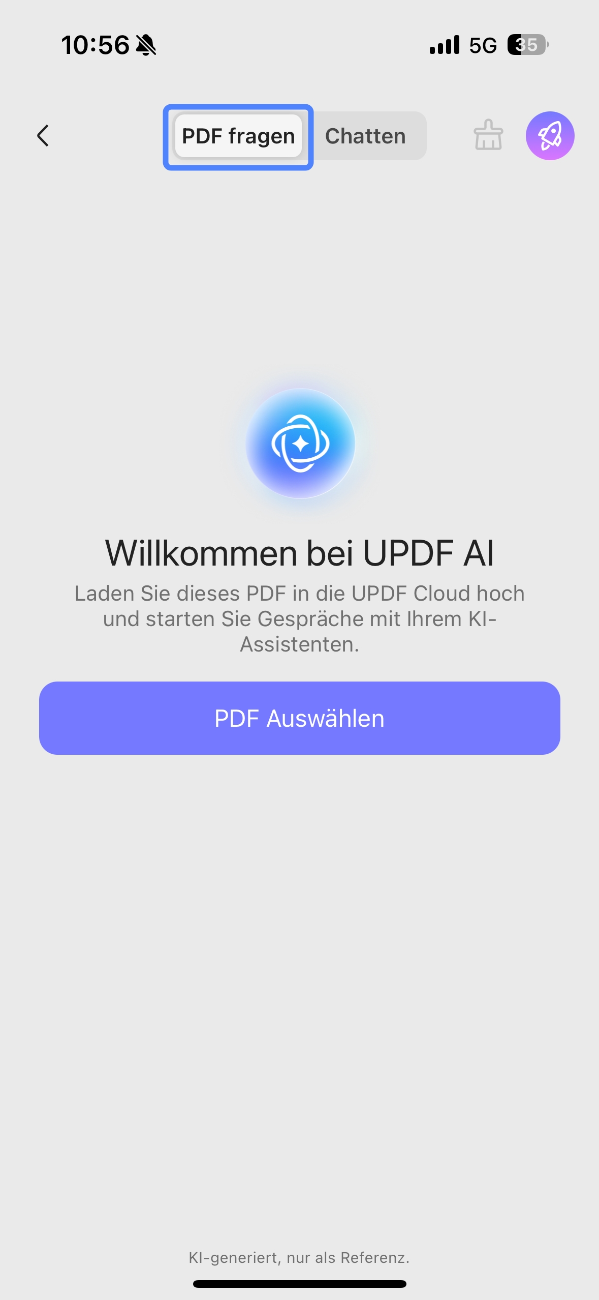 mit UPDF AI zusammenfassen