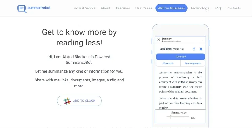 summarizebot online ai pdf summarizer