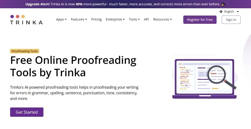 trinka ai pdf proof reader