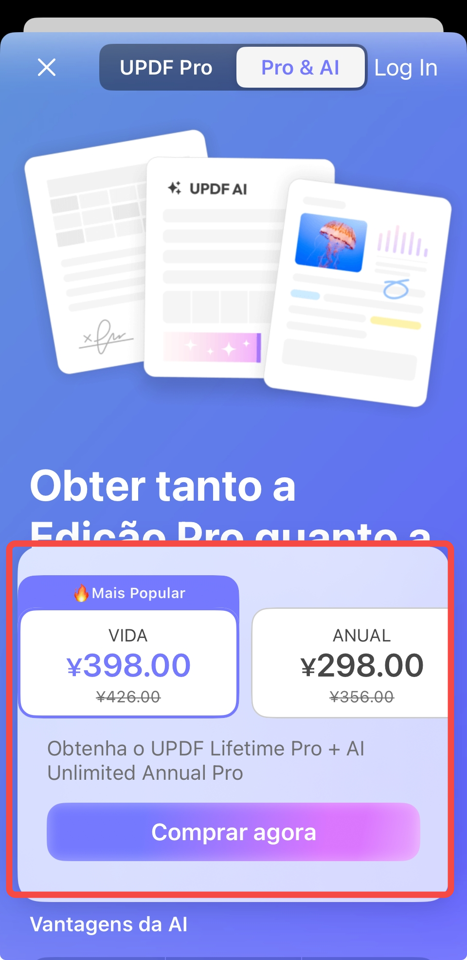 comprar updf pro e updf ai no updf agora