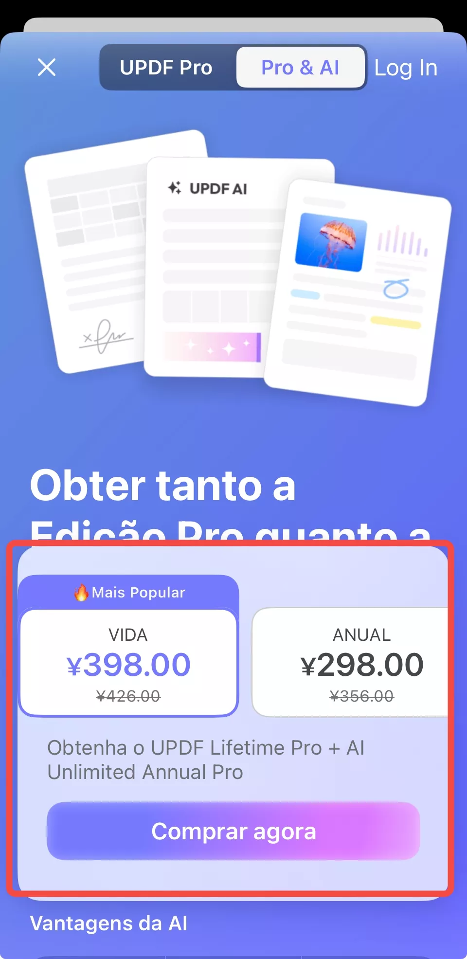 comprar updf pro e updf ai no updf agora