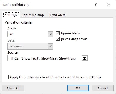Use if c2 formula in excel
