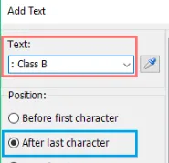 adicionar texto ao final de todas as células excel com Kutools