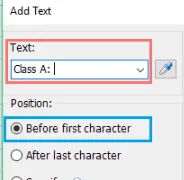 como adicionar texto ao início da célula no excel usando o Kutools