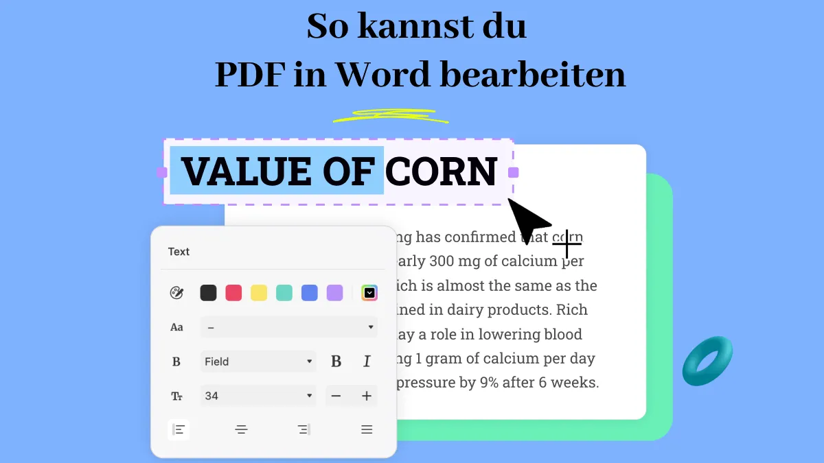 Wie können Sie PDF-Datei in Word einfach und schnell bearbeiten?