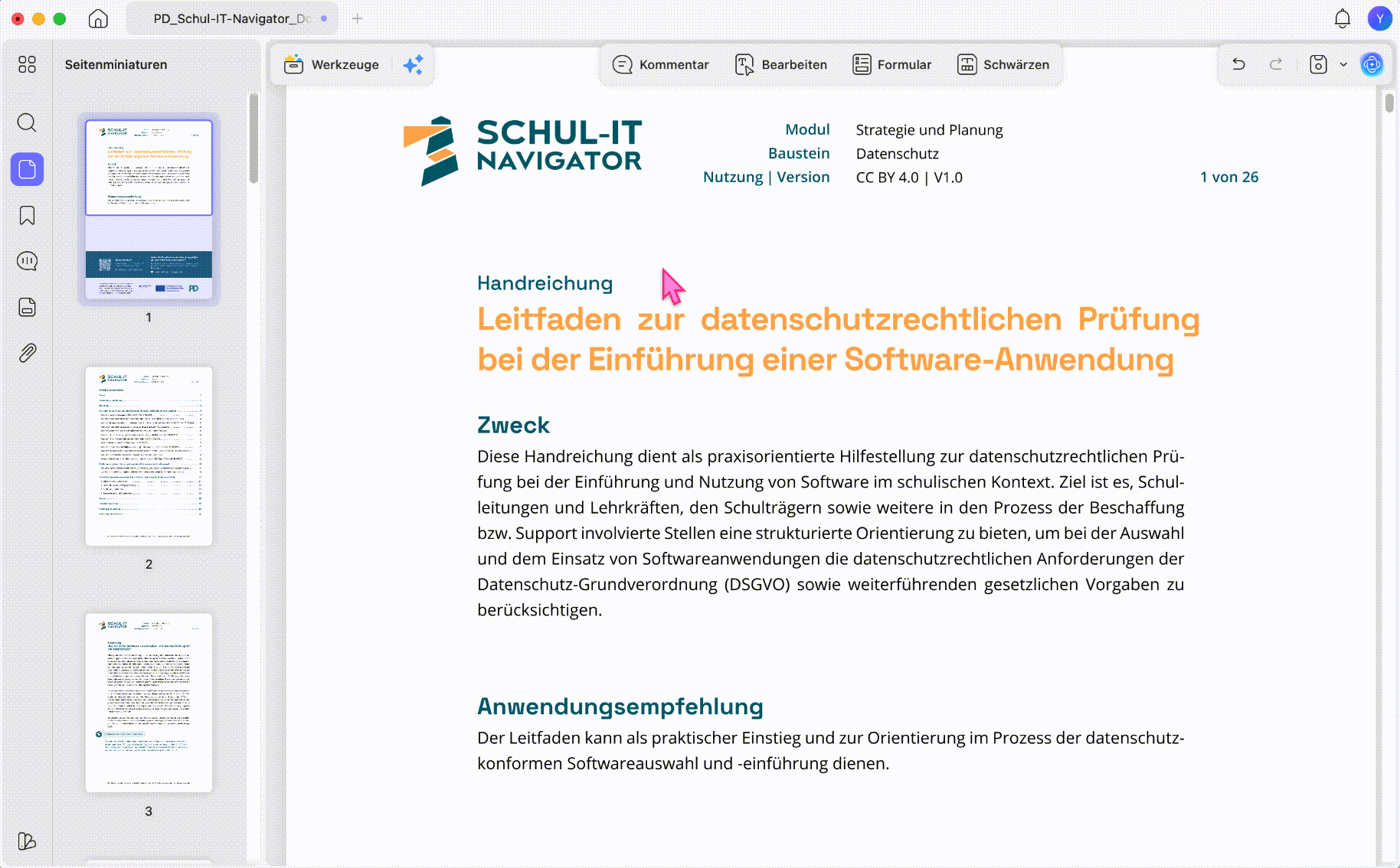 Textkommentar in PDF schreiben