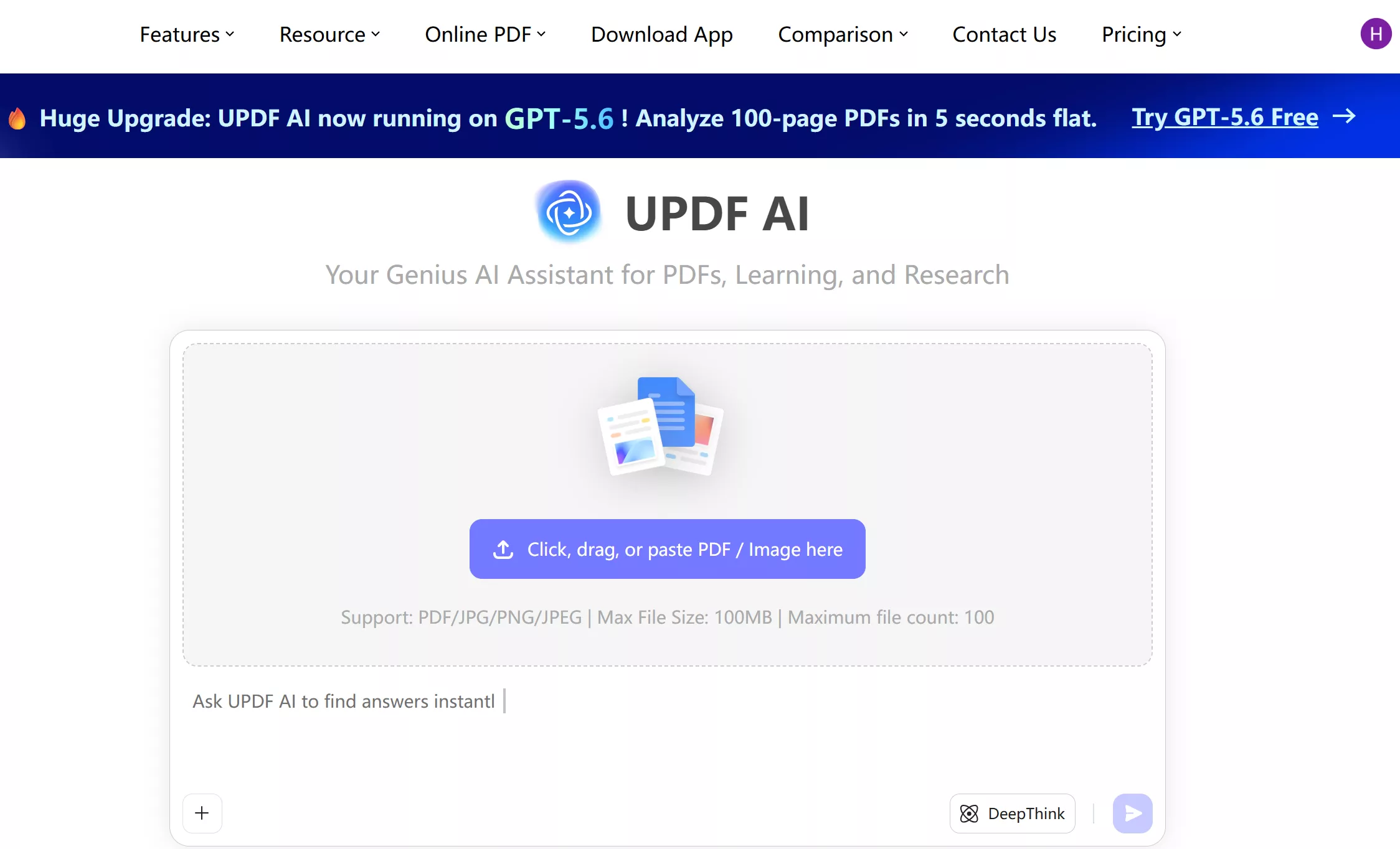 ai pdf reader updf ai