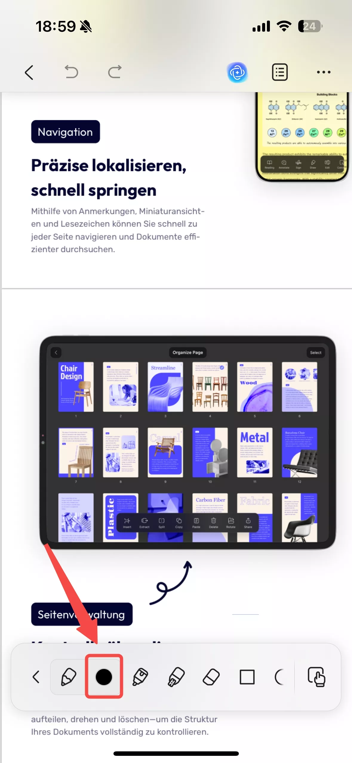 Ändern Sie die Standardfarbe von iOS.