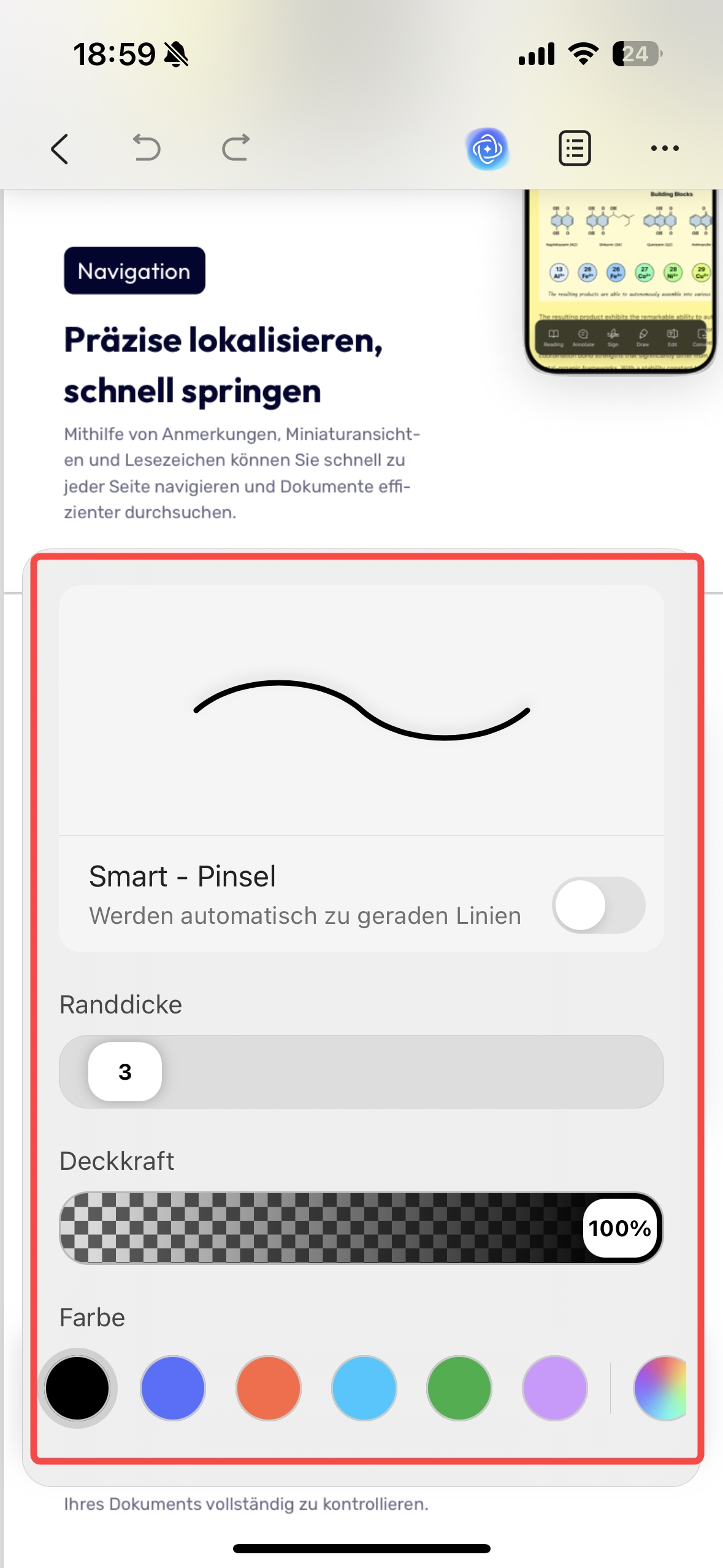 Ändern Sie die Standardfarbe von iOS.