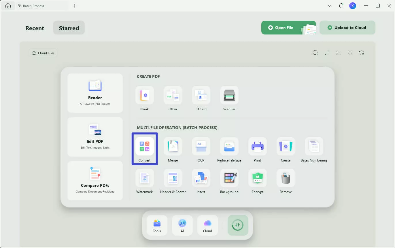 convert pdf to excel ai batch