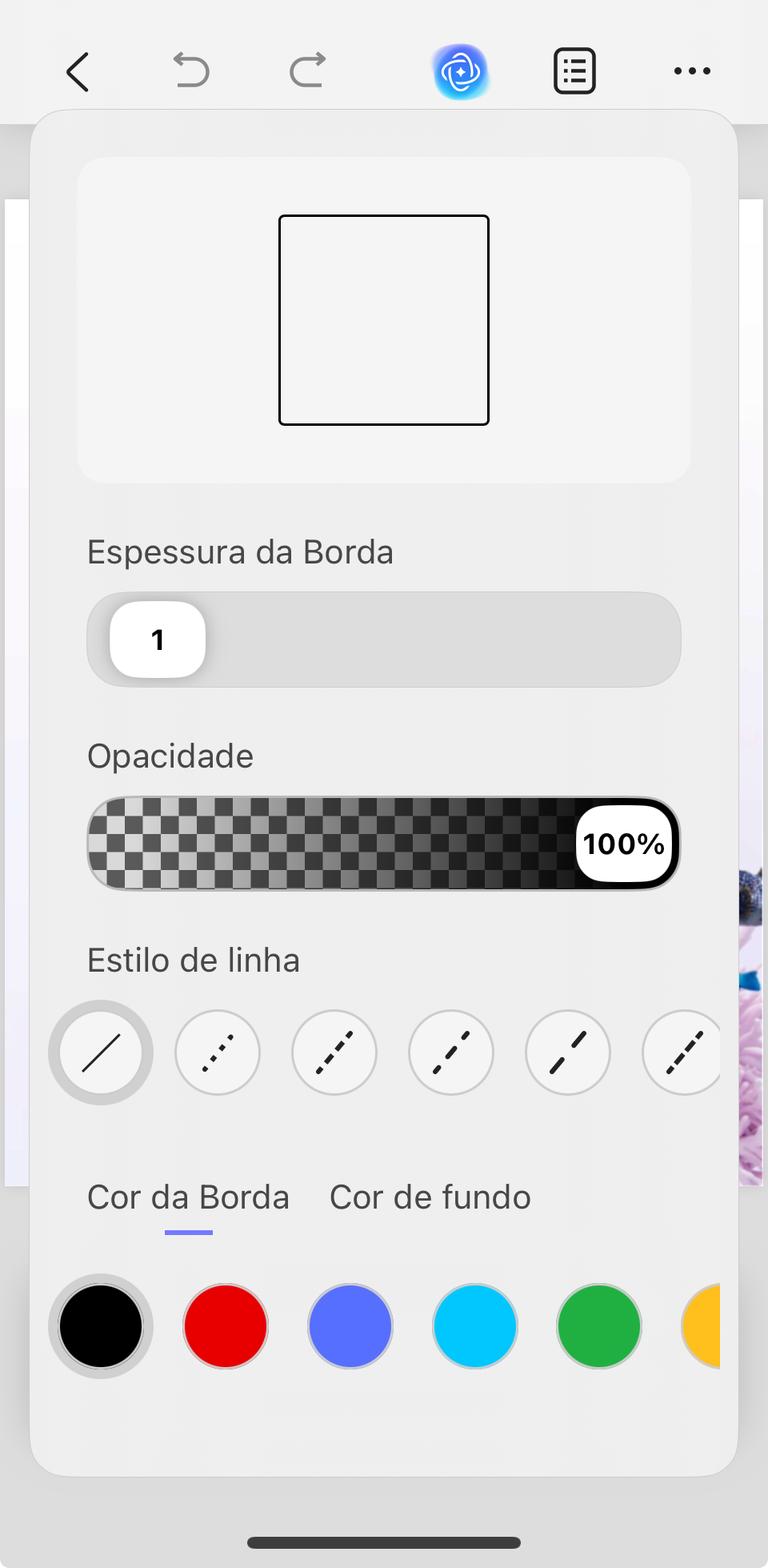 mudar a cor da forma