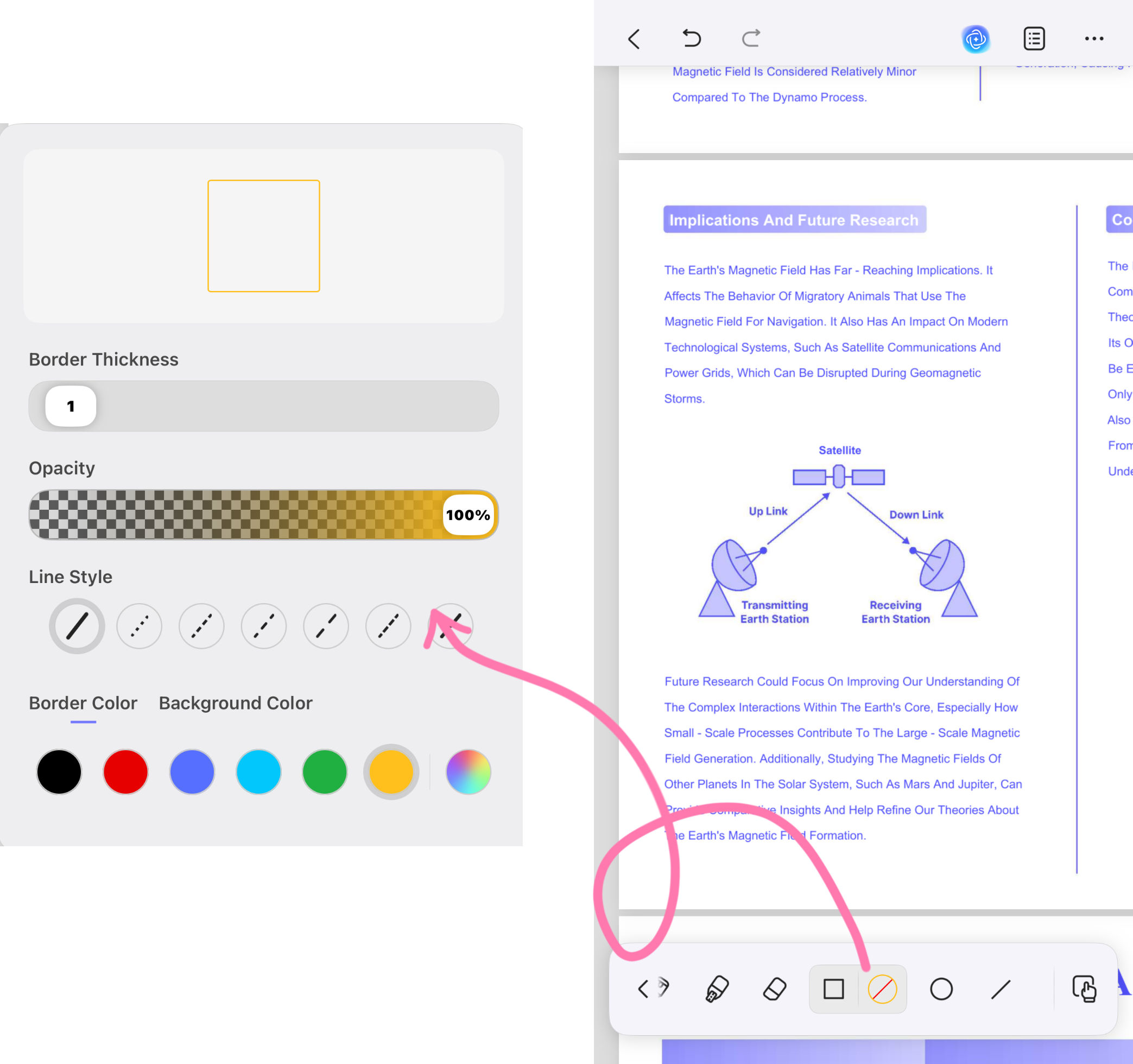 change the shape color ios