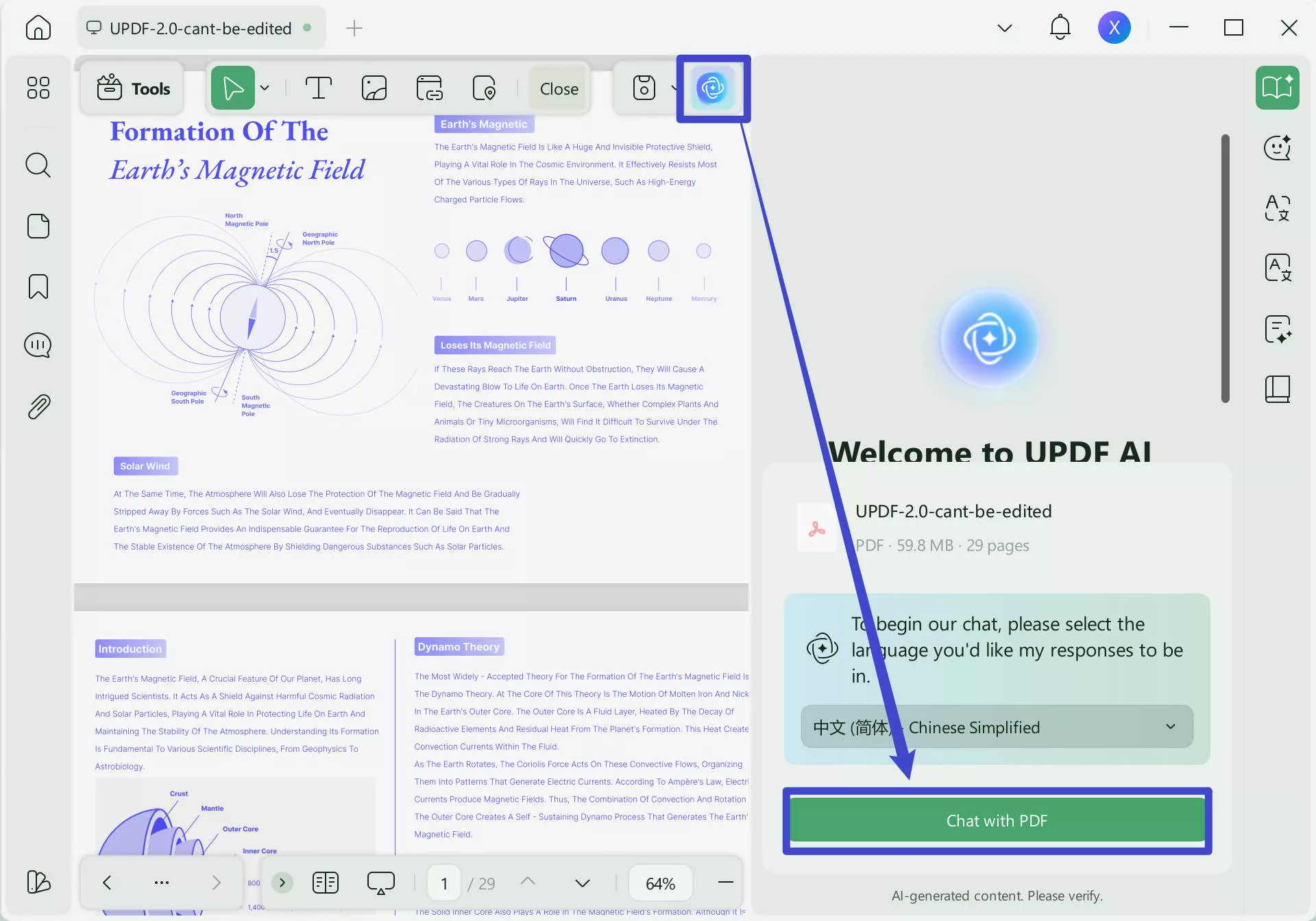 Open PDF with UPDF AI on Windows