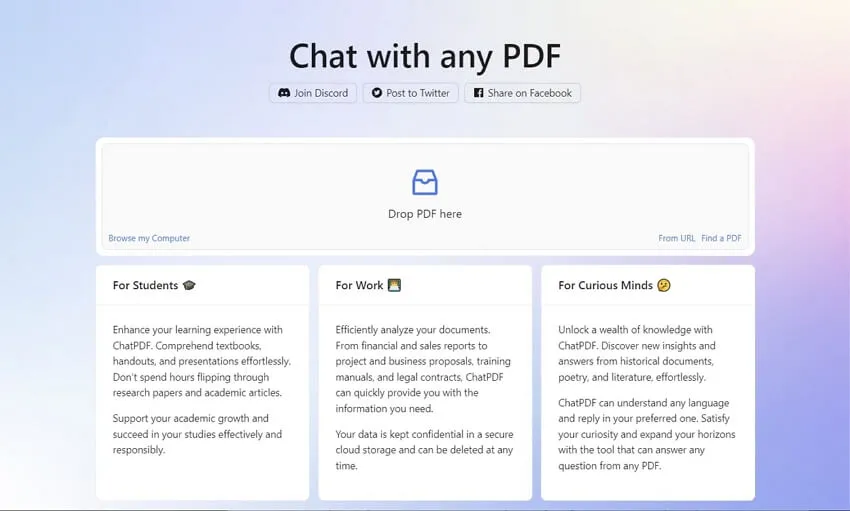 ChatPDF vs. UPDF AI ChatPDF