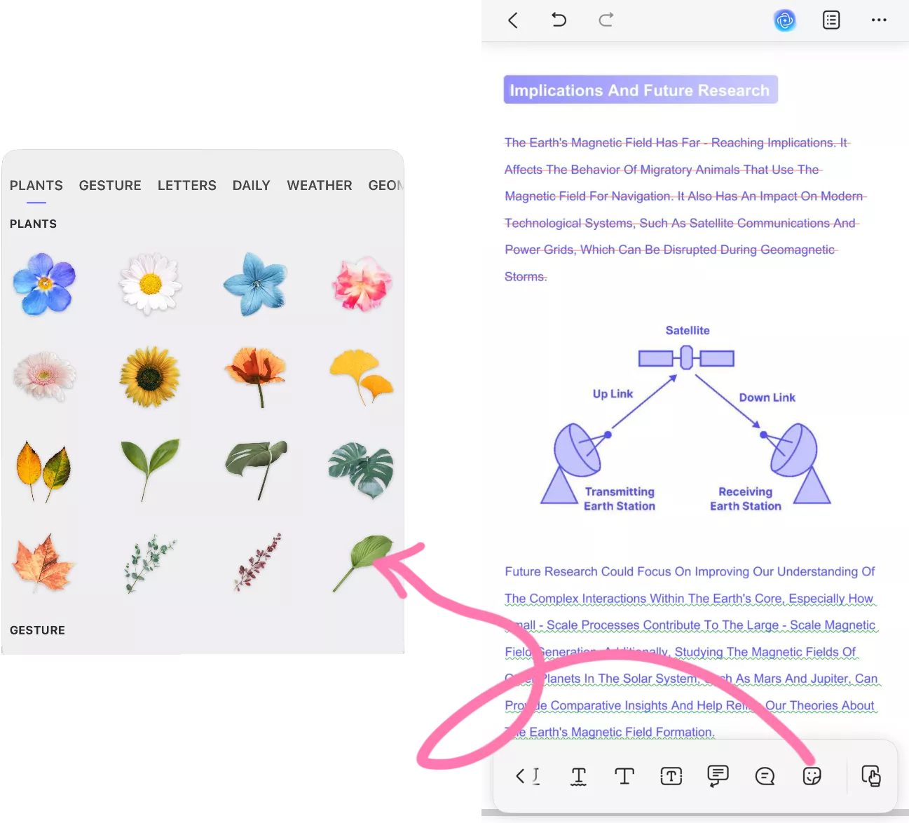 click on stickers