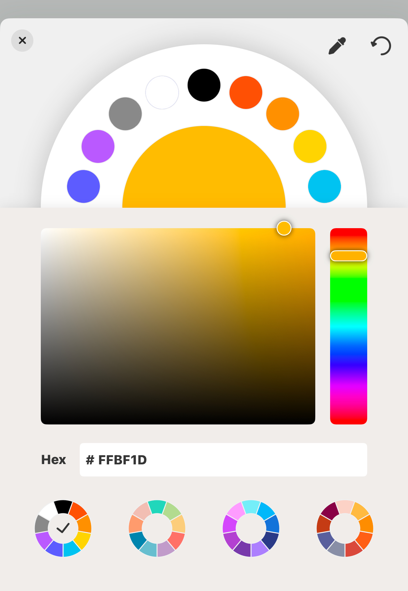 Farbraster iOS