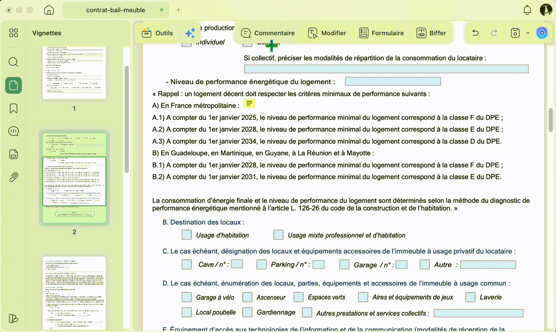 modifier le texte d'un commentaire dans un PDF avec UPDF