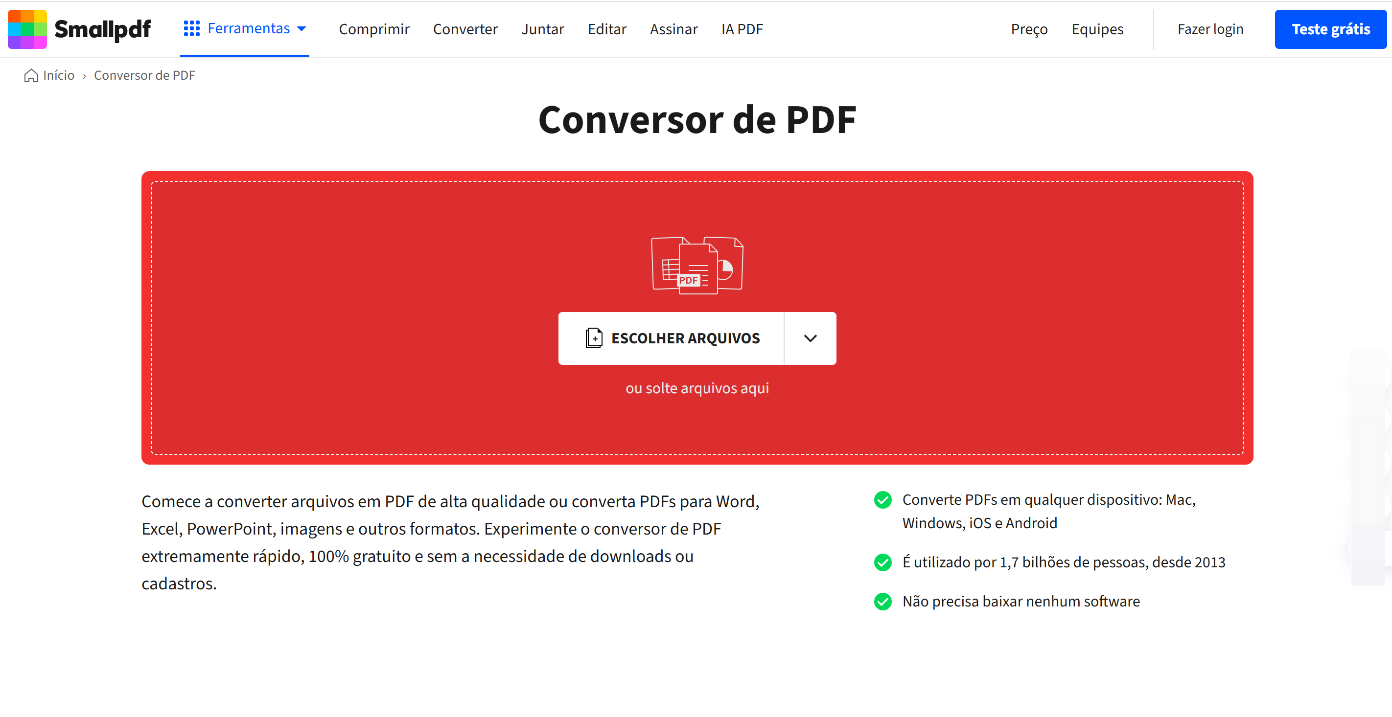 converter pdf em ppt com smallpdf