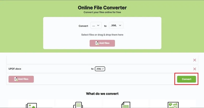 convertir word a xml miconv