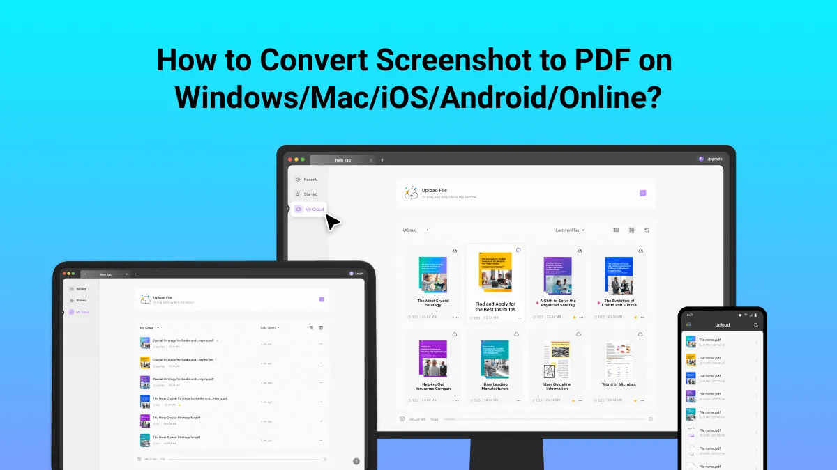 Convert Screenshots to PDF Format - Try These 2 Simple Methods
