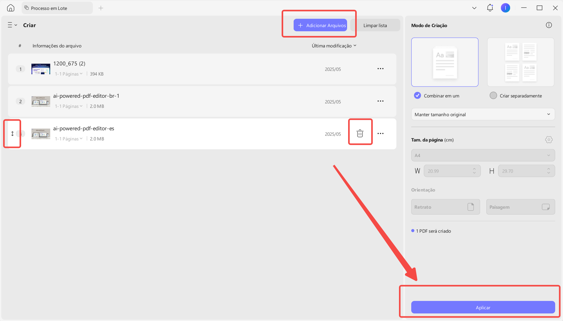 converter imagens para pdf no updf