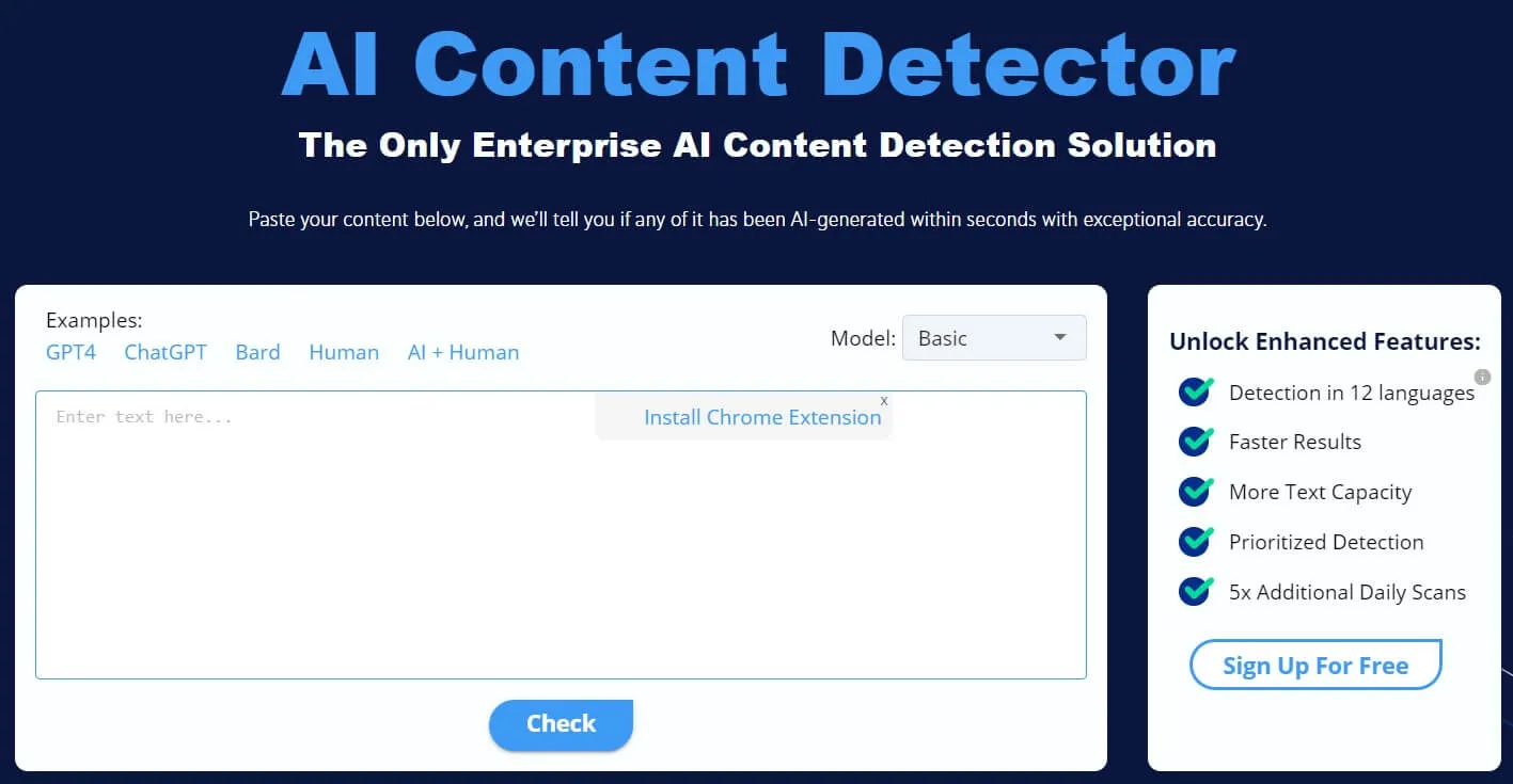 Copyleaks AI Content Detector