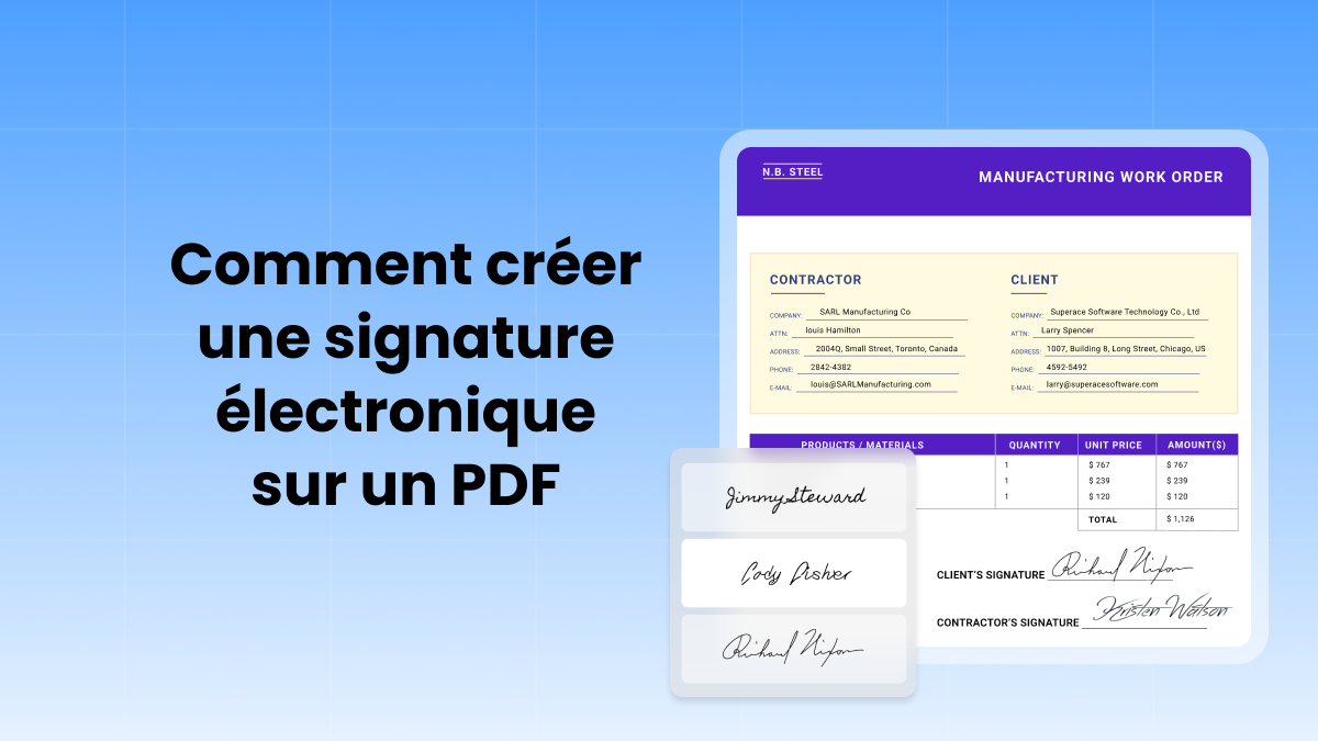 creer signature electronique pdf