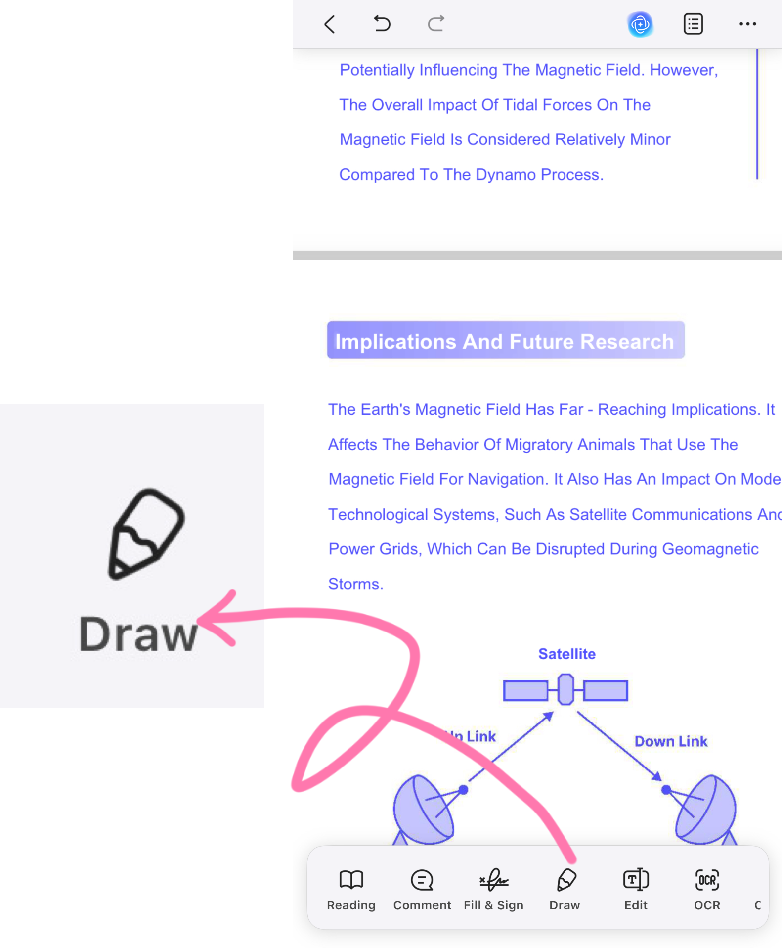 draw in updf ios