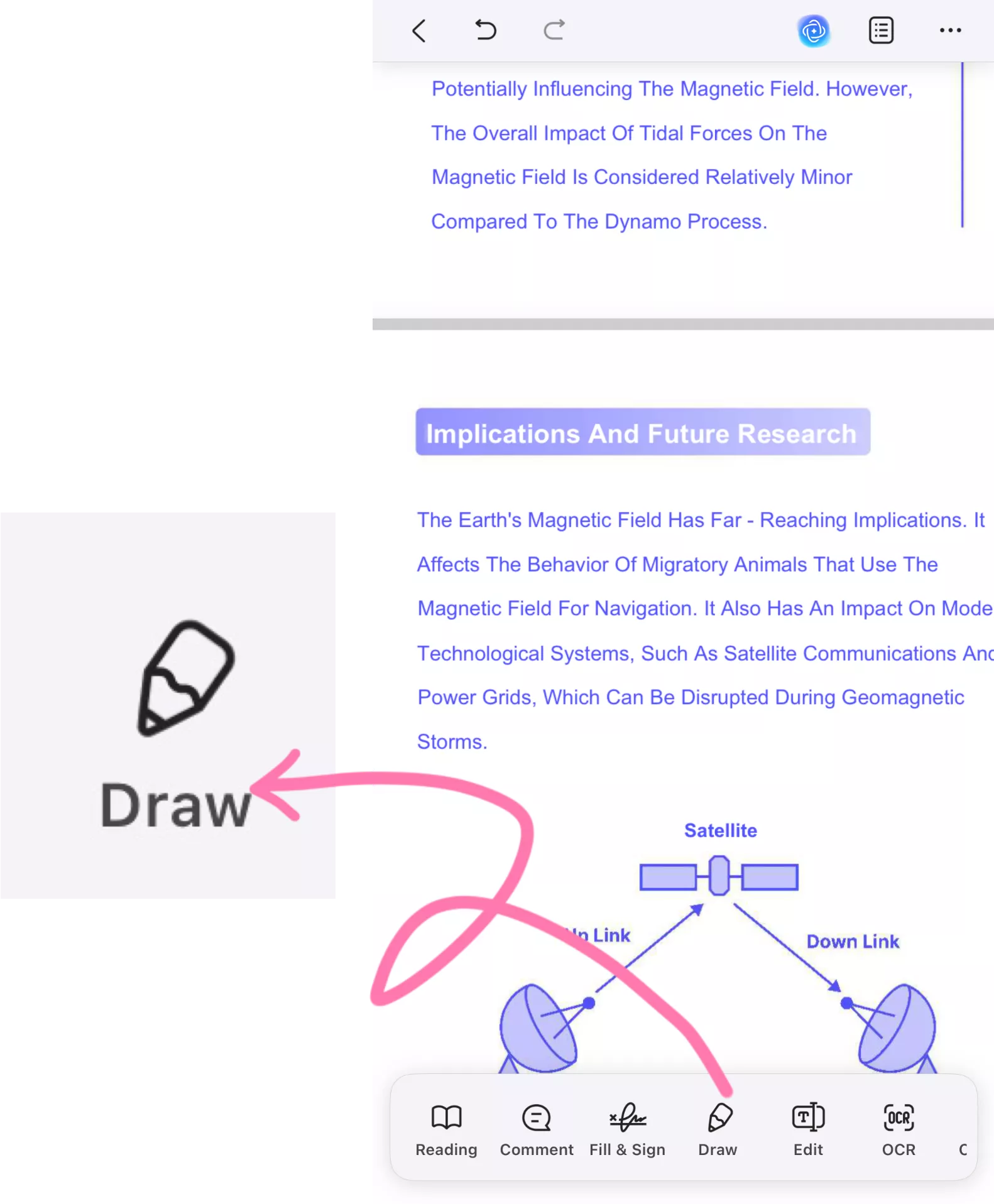 draw in updf ios