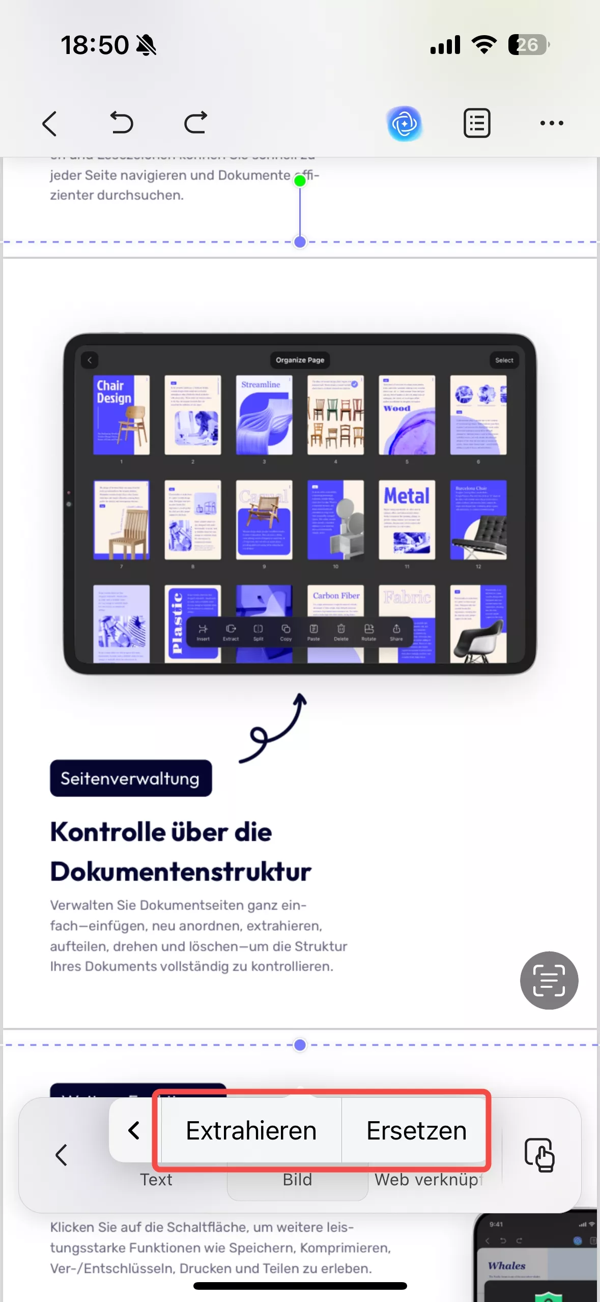 Bilder in PDF-Dateien auf iOS bearbeiten
